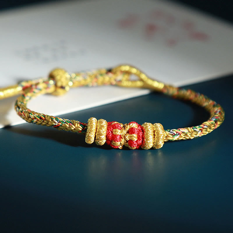 KarmaRipple's Chinese Zodiac Natal Buddha Colorful Strings Fortune Bracelet p26