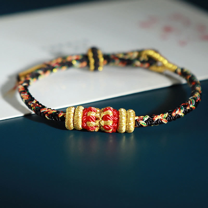 KarmaRipple's Chinese Zodiac Natal Buddha Colorful Strings Fortune Bracelet p27