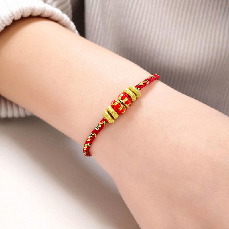 KarmaRipple's Chinese Zodiac Natal Buddha Colorful Strings Fortune Bracelet p10
