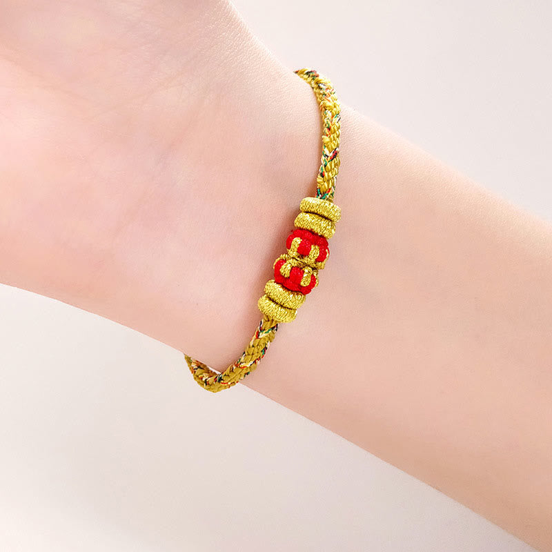 KarmaRipple's Chinese Zodiac Natal Buddha Colorful Strings Fortune Bracelet p18