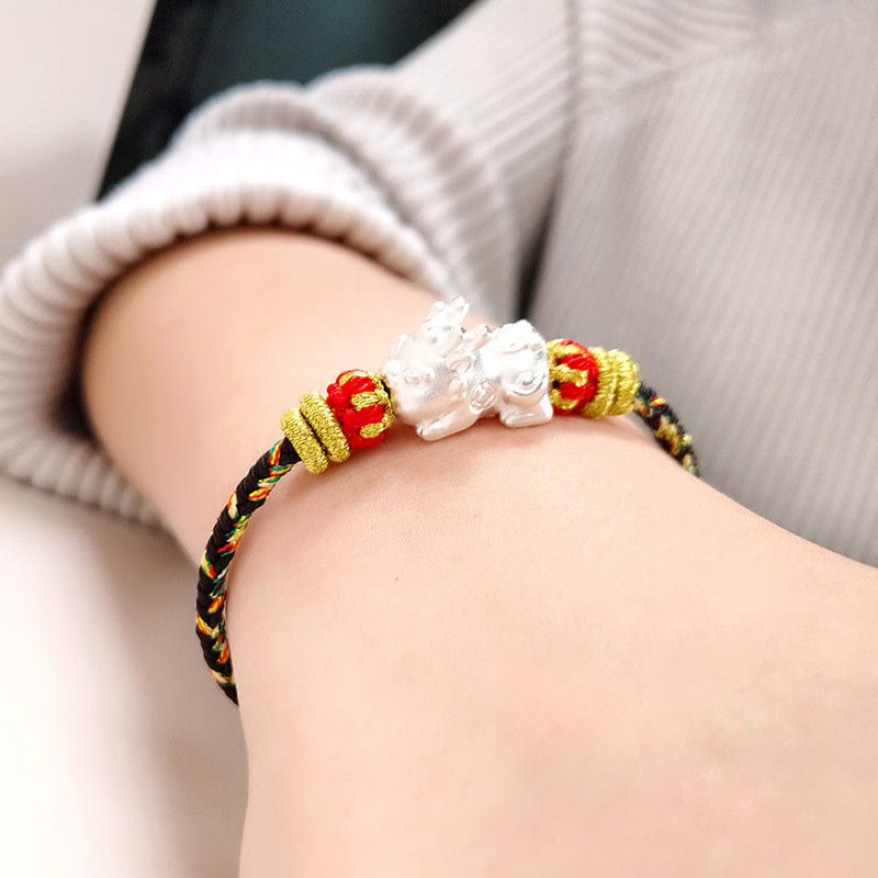 KarmaRipple's Chinese Zodiac Natal Buddha Colorful Strings Fortune Bracelet p19