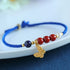 Blue String South Red Agate Lazurite Pearl Butterfly(Wrist Circumference: 15-18cm)