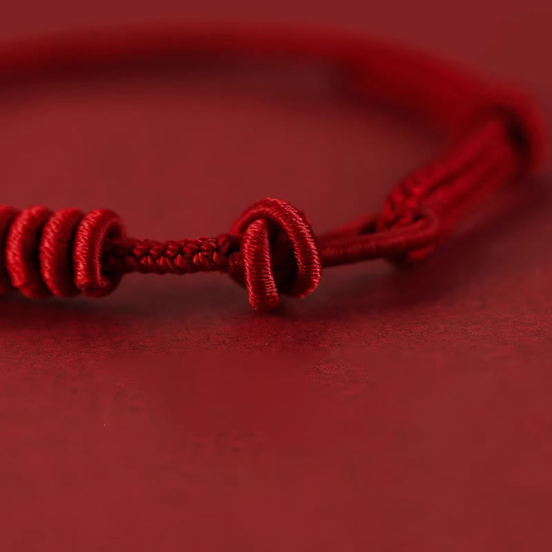 KarmaRipple's Red String Eight Stranded Rope Strength Bracelet p4