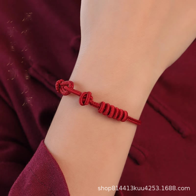 KarmaRipple's Red String Eight Stranded Rope Strength Bracelet p10