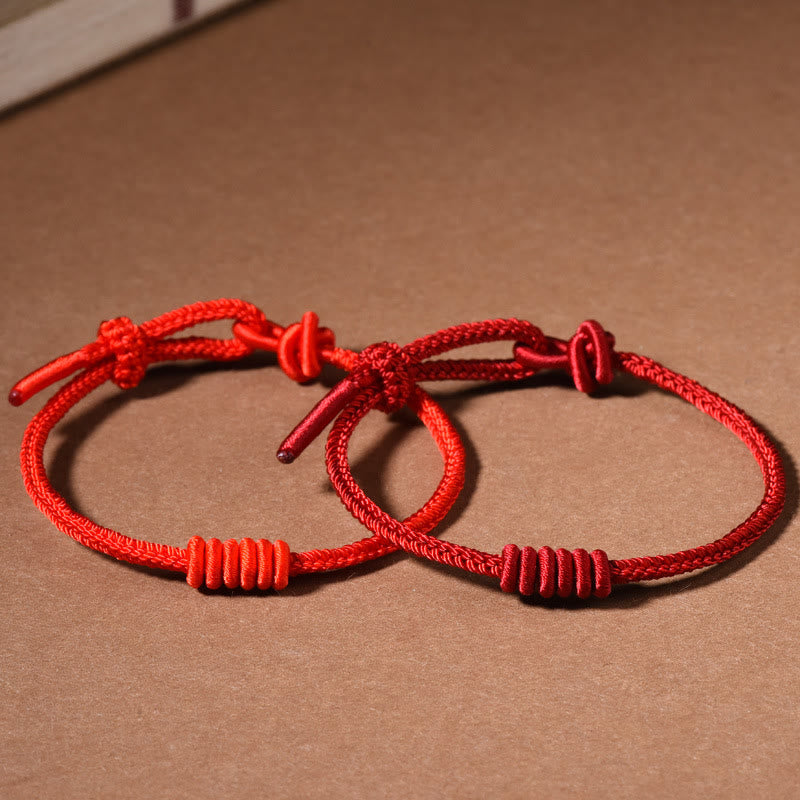 KarmaRipple's Red String Eight Stranded Rope Strength Bracelet p13