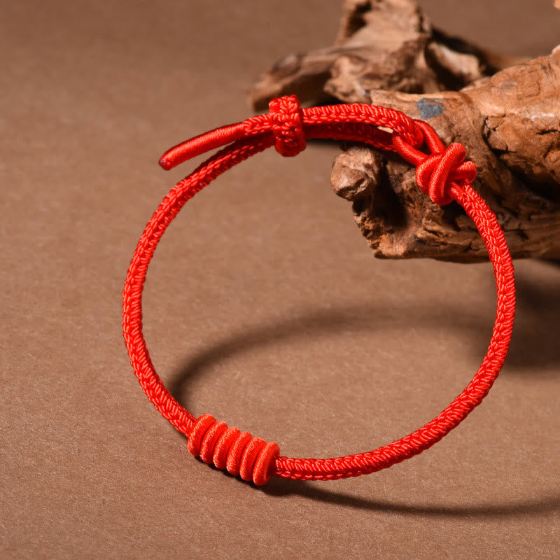 KarmaRipple's Red String Eight Stranded Rope Strength Bracelet p15