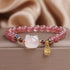 Strawberry Quartz White Jade(Wrist Circumference: 14-16cm)