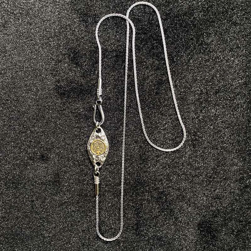 KarmaRipple's 925 Sterling Silver Tibetan Garuda Bird Dragon Snake Wisdom Pendant Necklace p19