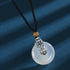 White Agate 999 Sterling Silver Green Sandalwood
