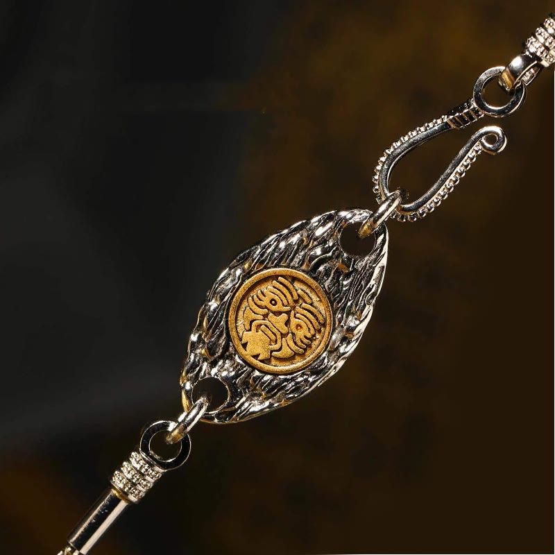 KarmaRipple's 925 Sterling Silver Tibetan Garuda Bird Dragon Snake Wisdom Pendant Necklace p20