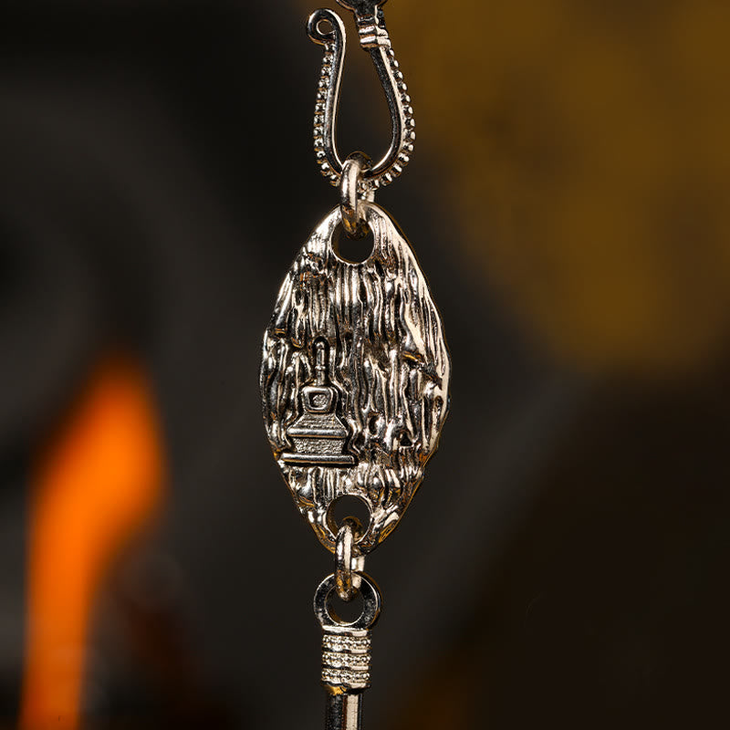 KarmaRipple's 925 Sterling Silver Tibetan Garuda Bird Dragon Snake Wisdom Pendant Necklace p21