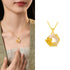 Plum Blossom / Golden 925 Sterling Silver Chalcedony