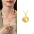 Peach Blossom / Golden 925 Sterling Silver Chalcedony