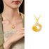 Pomegranate Blossom / Golden 925 Sterling Silver Chalcedony