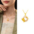 Osmanthus / Golden 925 Sterling Silver Chalcedony