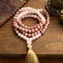 Rhodonite&Rose Quartz(Wrist Circumference: 14-16cm)
