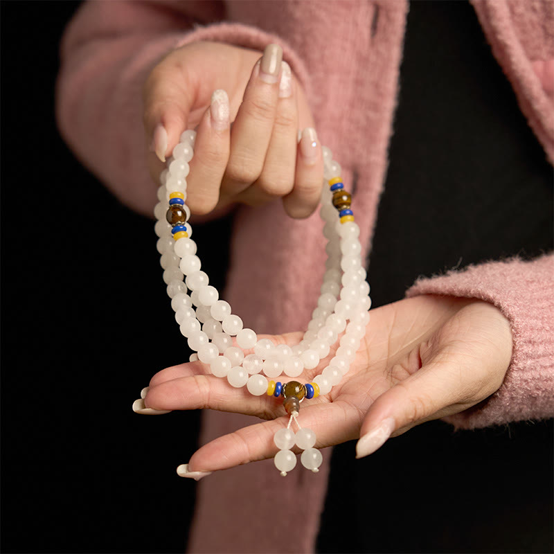 KarmaRipple's 108 Mala Beadwork Authentic Golden Silk Jade Wealth Fortune Bracelet p6