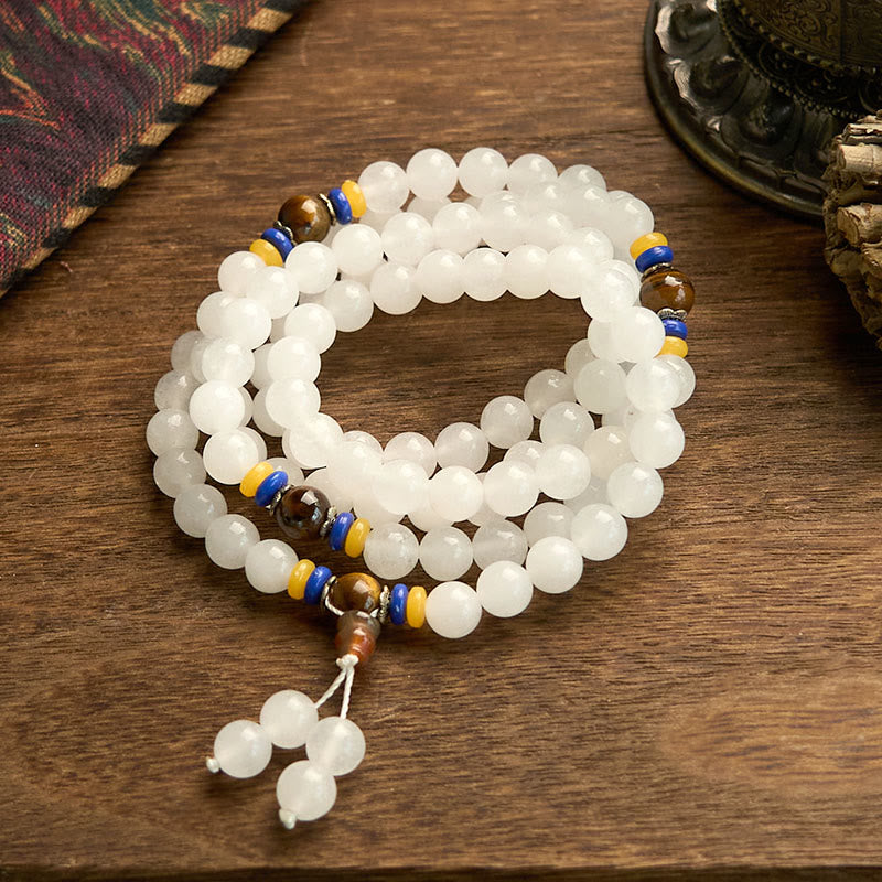KarmaRipple's 108 Mala Beadwork Authentic Golden Silk Jade Wealth Fortune Bracelet p10