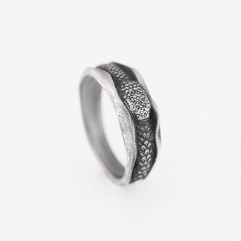 KarmaRipple's 999 Sterling Silver Snake-shaped Year Of The Snake Protection Ring p3