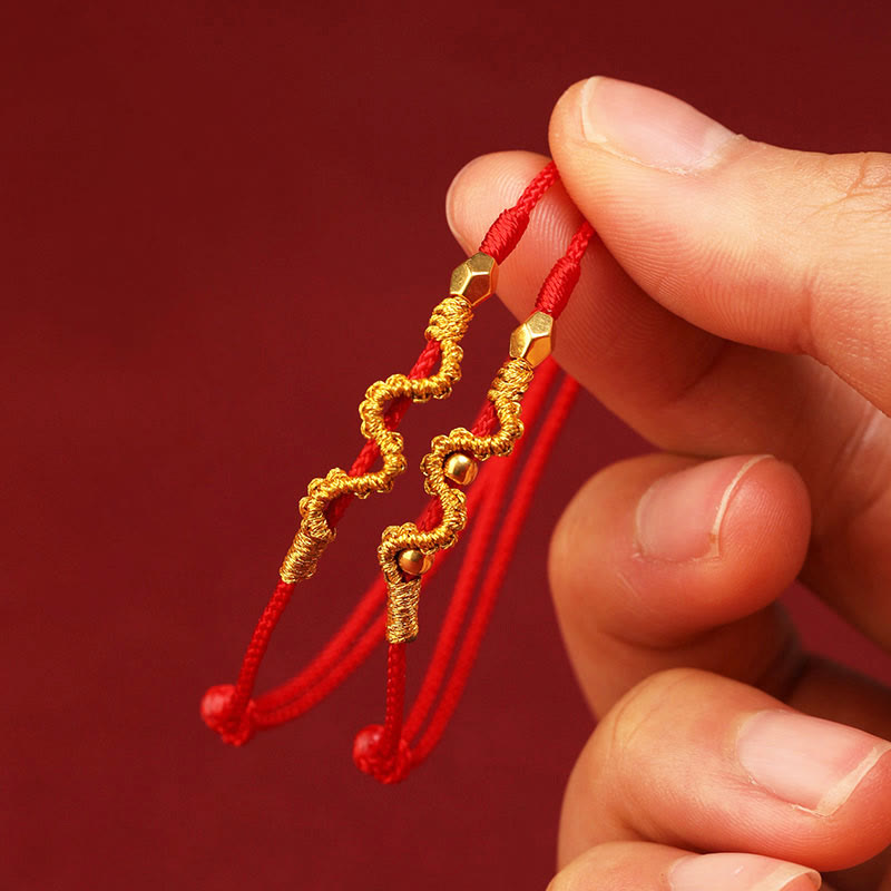 KarmaRipple's 999 Gold Year of the Snake Handmade Fortune Strength?Braided Bracelet Anklet p3