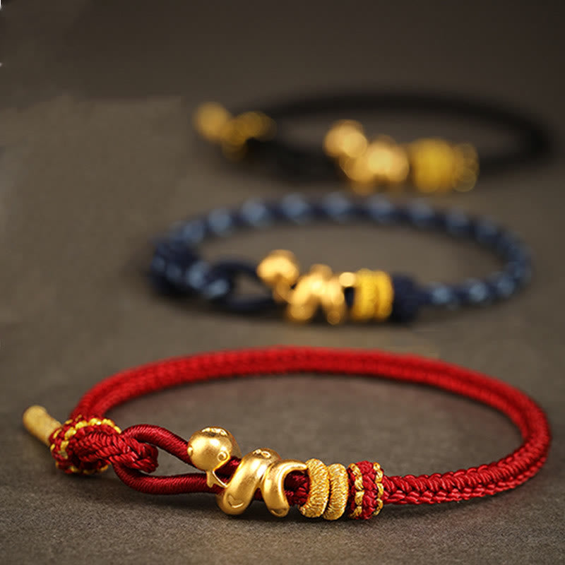 KarmaRipple's 999 Gold Year of the Snake Handcrafted Strength?Bracelet p21
