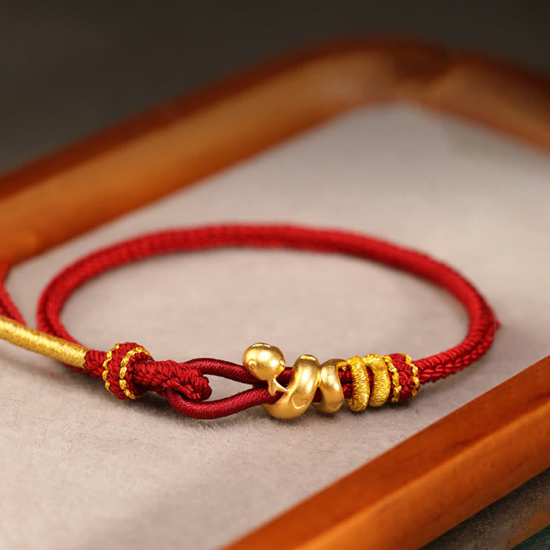 KarmaRipple's 999 Gold Year of the Snake Handcrafted Strength?Bracelet p5