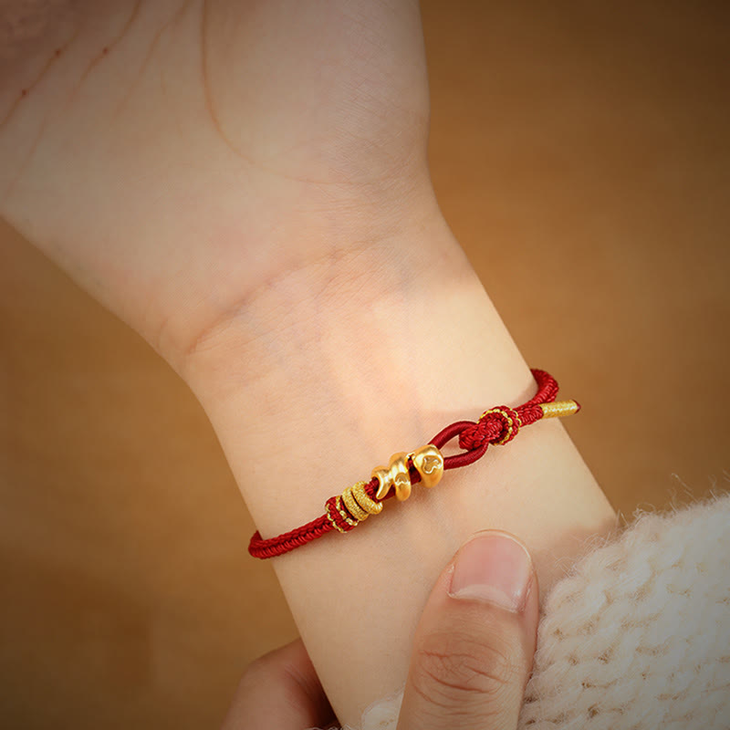 KarmaRipple's 999 Gold Year of the Snake Handcrafted Strength?Bracelet p8