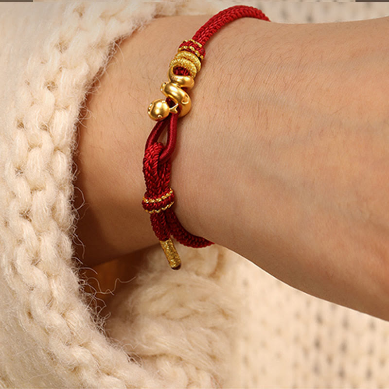 KarmaRipple's 999 Gold Year of the Snake Handcrafted Strength?Bracelet p7