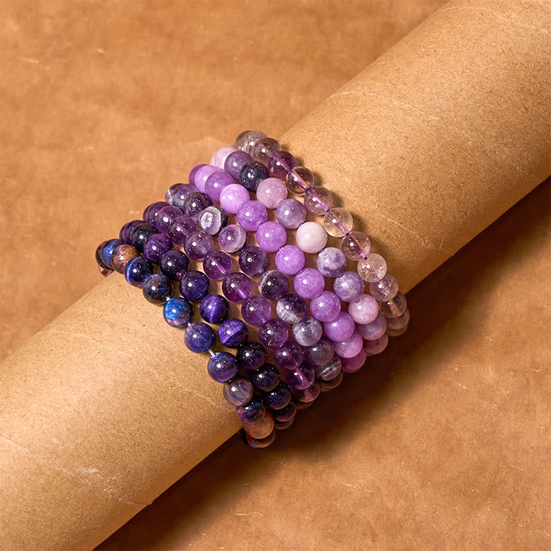 KarmaRipple's Keep Calm Purple Series Balancing Love Bracelet p10