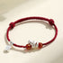 DarkRed String 999 Sterling Silver Red Agate(Wrist Circumference: 15-18cm)