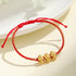 999 Sterling Silver Golden Three Snakes(Wrist Circumference: 15-18cm)