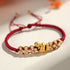 DarkRed String 999 Sterling Silver (Wrist Circumference: 15-18cm)
