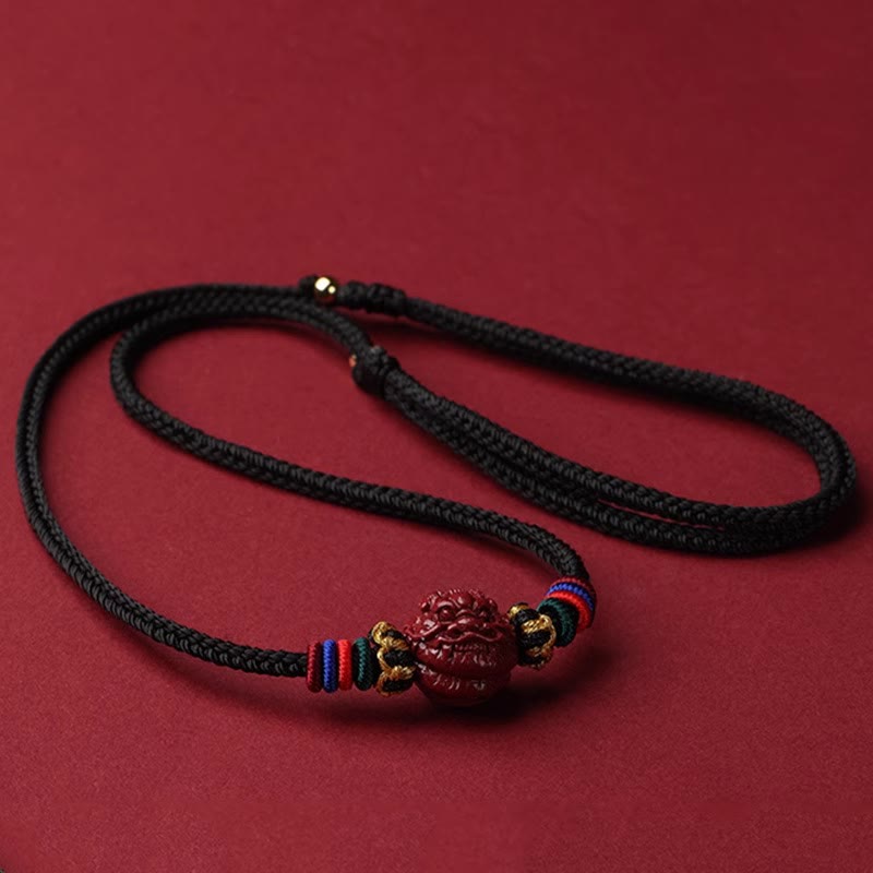 KarmaRipple's Cinnabar Chinese Zodiac Black String Blessing Pendant Pendants p34