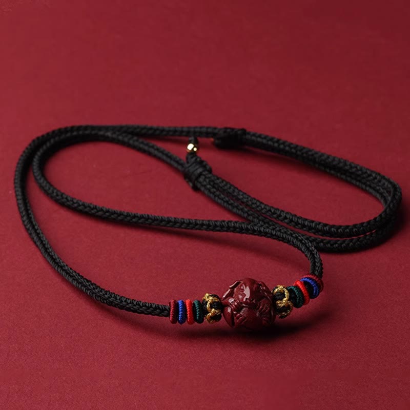 KarmaRipple's Cinnabar Chinese Zodiac Black String Blessing Pendant Pendants p40