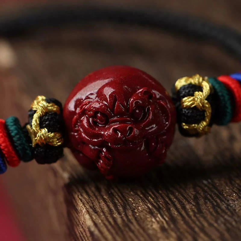 KarmaRipple's Cinnabar Chinese Zodiac Black String Blessing Pendant Pendants p25