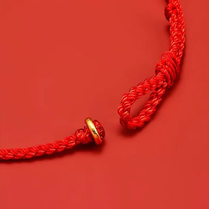 KarmaRipple's Handmade Woven Red String 925 Sterling Silver Fu Character Fortune Bracelet p15