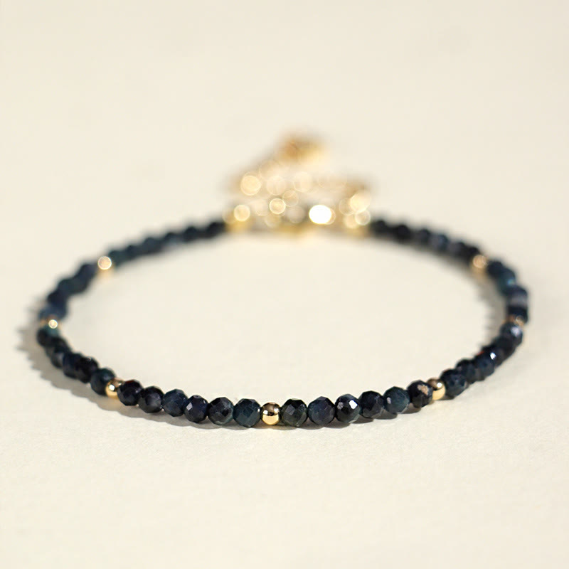 KarmaRipple's Indicolite Tourmaline Bronze Beadwork Wisdom Bracelet p2