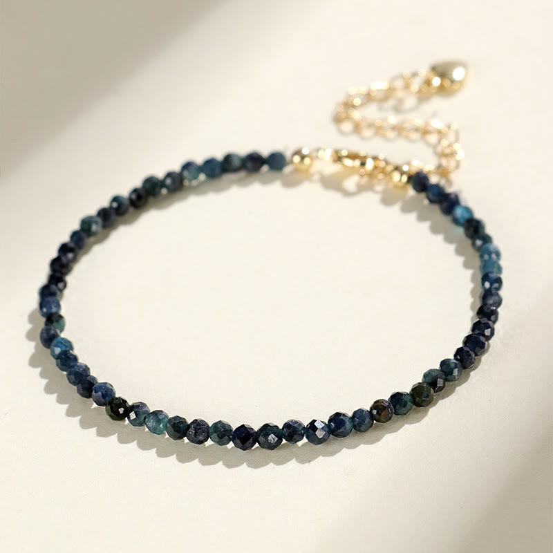 KarmaRipple's Indicolite Tourmaline Bronze Beadwork Wisdom Bracelet p4