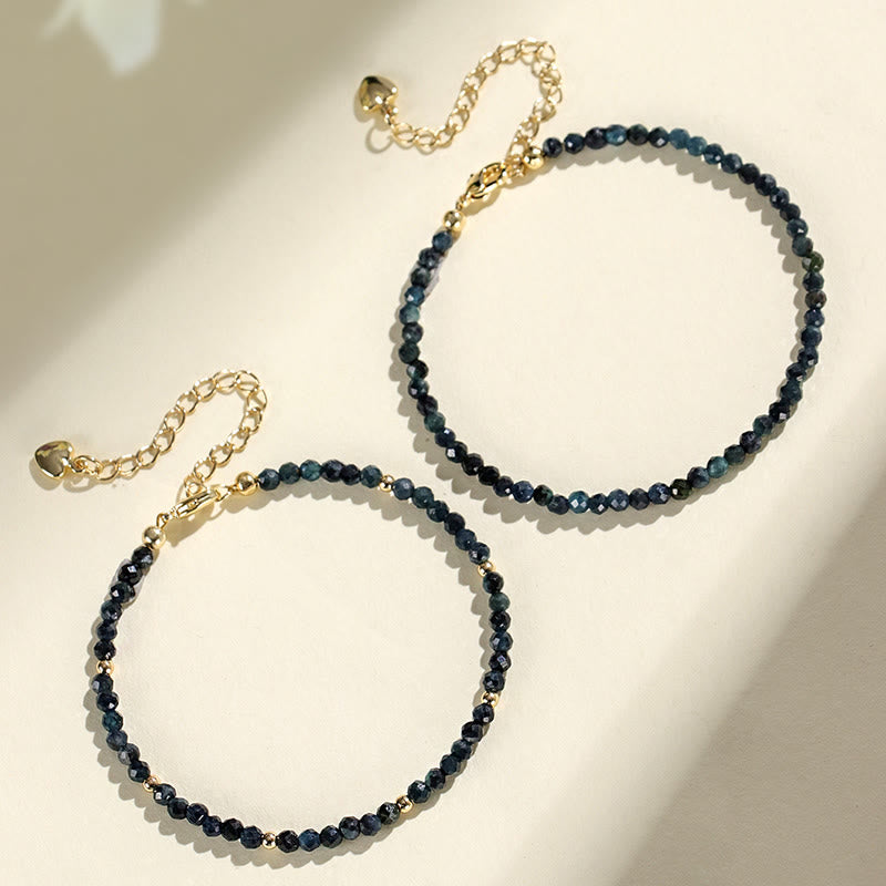 KarmaRipple's Indicolite Tourmaline Bronze Beadwork Wisdom Bracelet p3