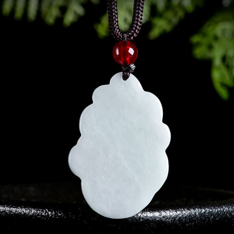 KarmaRipple's Authentic Jade Nine Tailed Fox Fortune Pendant Necklace p4
