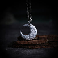 KarmaRipple's 999 Sterling Silver Moon Balance Pendant Necklace
