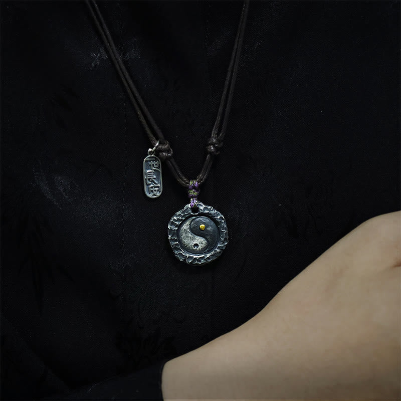 KarmaRipple's 999 Sterling Silver Tai Chi Yin Yang Design Balance Pendant Necklace p5