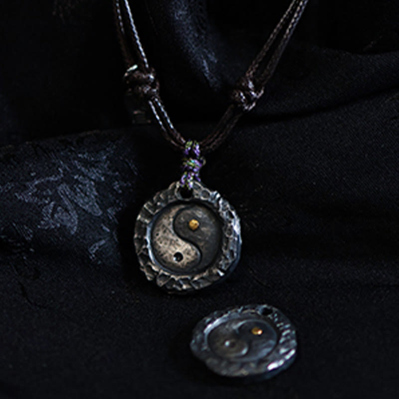 KarmaRipple's 999 Sterling Silver Tai Chi Yin Yang Design Balance Pendant Necklace p10