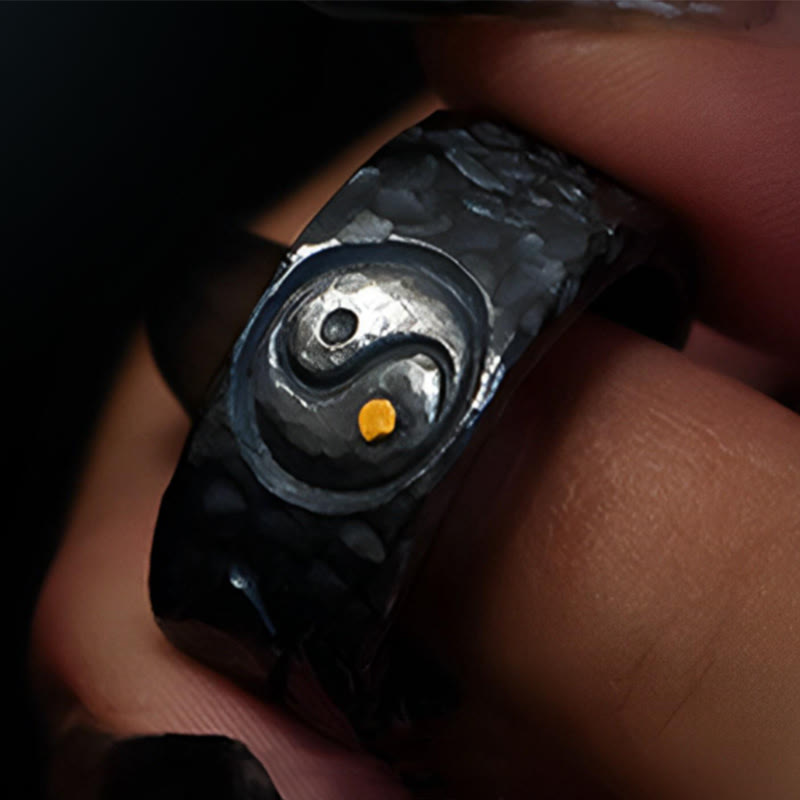 KarmaRipple's 999 Sterling Silver Yin Yang Balance Ring p4