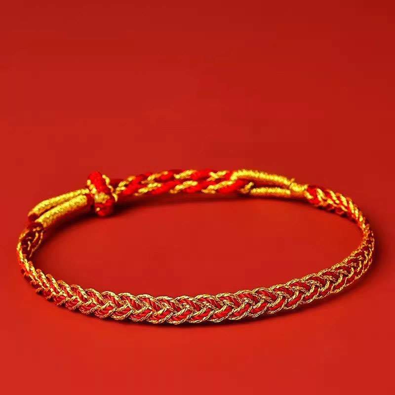 KarmaRipple's Red String Yellow String Fortune Bracelet p16