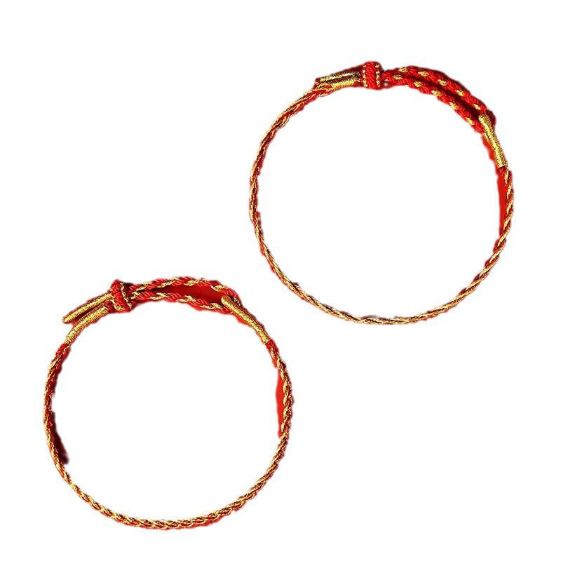 KarmaRipple's Red String Yellow String Fortune Bracelet p14