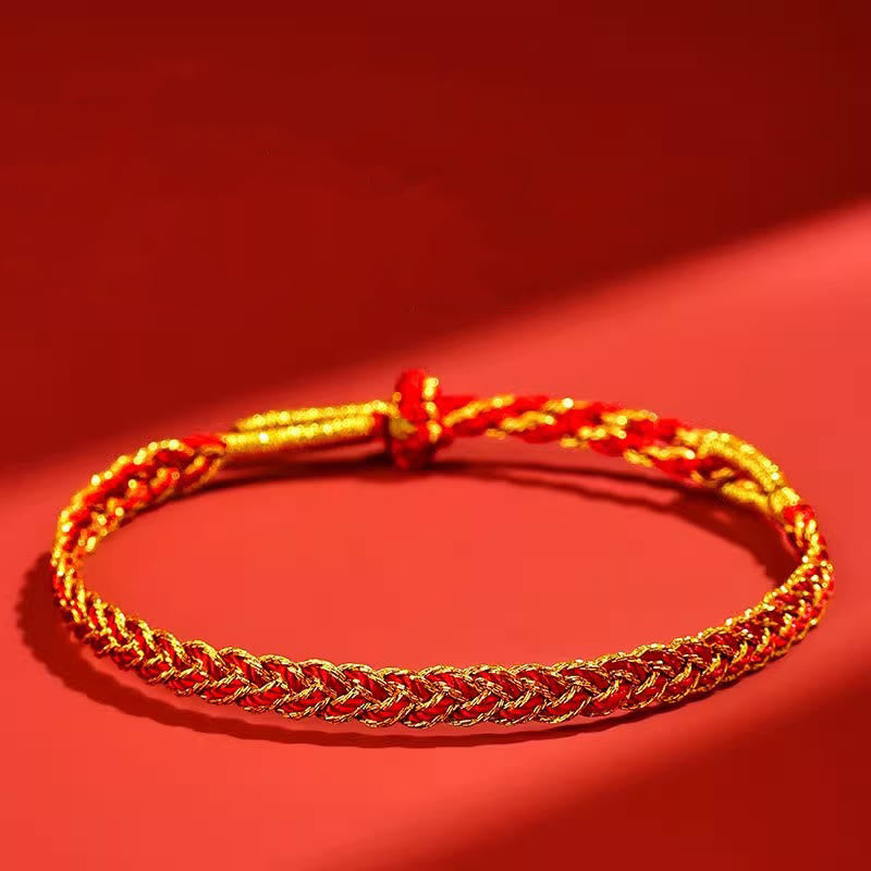 KarmaRipple's Red String Yellow String Fortune Bracelet p4