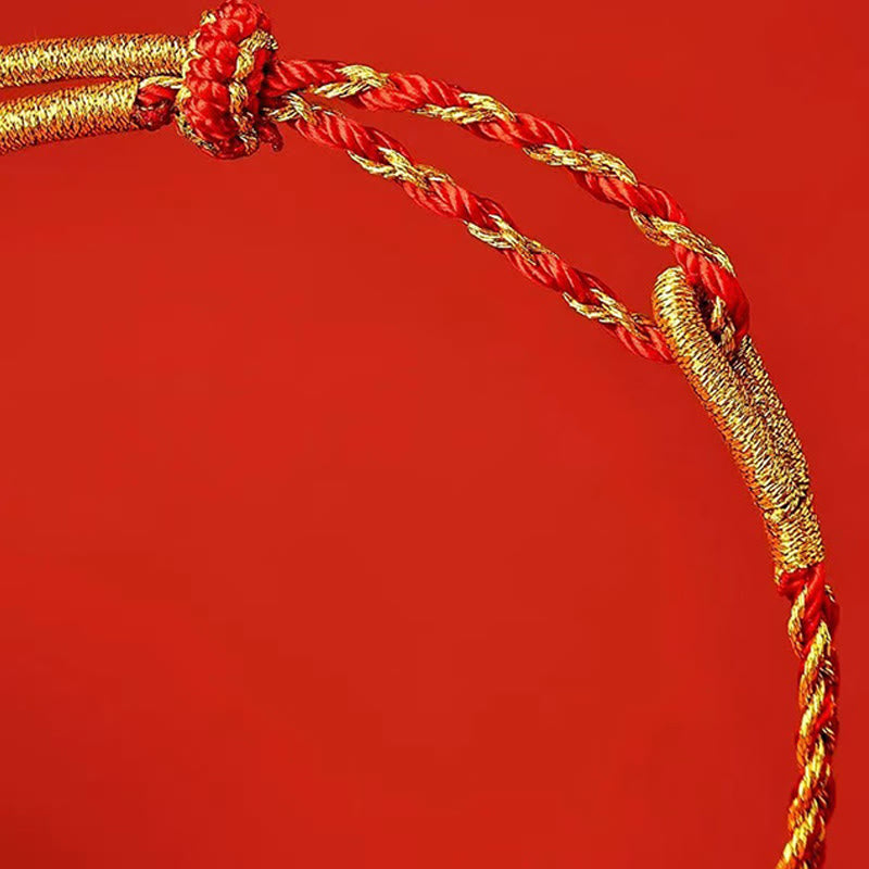 KarmaRipple's Red String Yellow String Fortune Bracelet p10