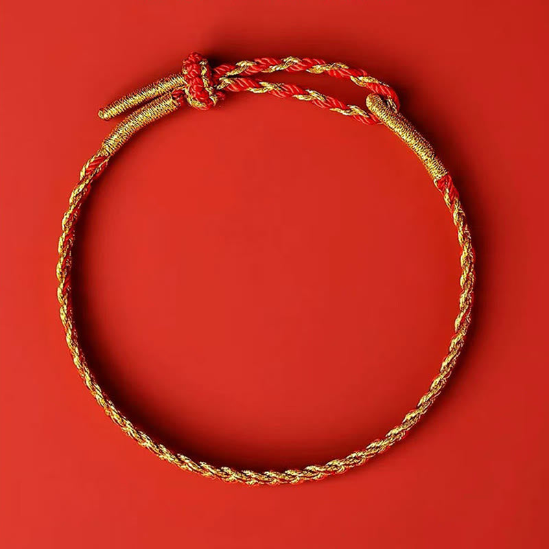 KarmaRipple's Red String Yellow String Fortune Bracelet p12