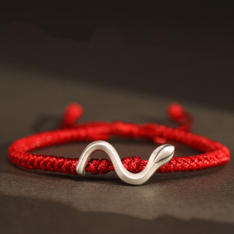 KarmaRipple's Red String 999 Sterling Silver Year of the Snake Strength Bracelet p5